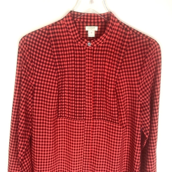 J.Crew Drapey Tuxedo Blouse Top M - Picture 7 of 12